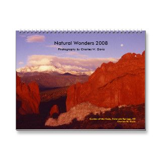 Natural Wonders 2008   Customized Calendars