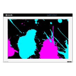 Paint Splat  Light Blue/ Light Purple Laptop Skins