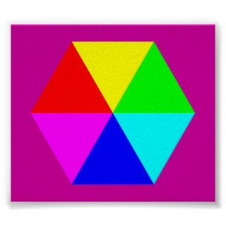 color hexagonhi print