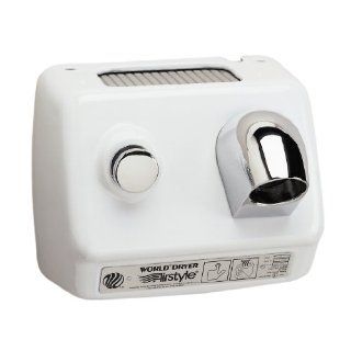AirStyle Commercial Hair Dryer Voltage: 110 120 V, 20 Amps, Finish: Steel White: Industrial & Scientific