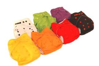 Three Little Imps "Comfy Range"   One Size Fits All Cloth Diapers   Set of 5 : Baby Diaper Covers : Baby