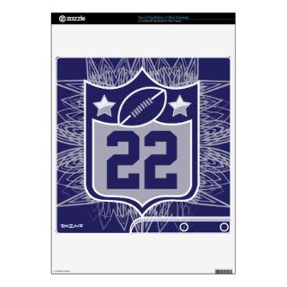 Team USA Sports Blue Silver Dallas Texas Football Skin For PS3 Slim