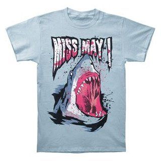 Miss May I Shark T shirt Large Youth: Music Fan T Shirts: Clothing