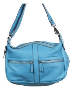 Tignanello Pebble Leather Convertible Shoulder Bag with Wristlet: Shoulder Handbags: Clothing