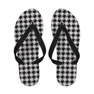 Classic Houndstooth Pattern Sandals