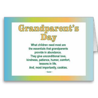 Grandparents Day 2 greeting card