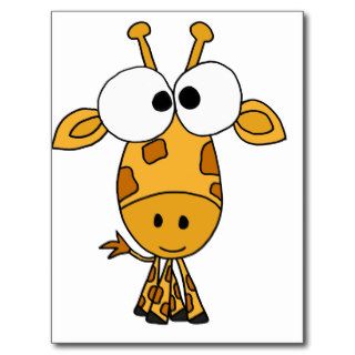 XX  Funny Giraffe Cartoon Post Card