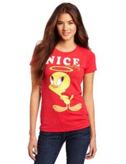 Warner Bros Juniors Looney Tunes Mostly, Heather Red, Small: Clothing