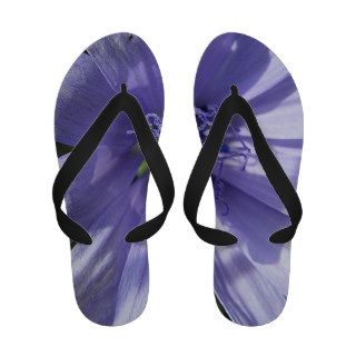 Flip flops blue flower