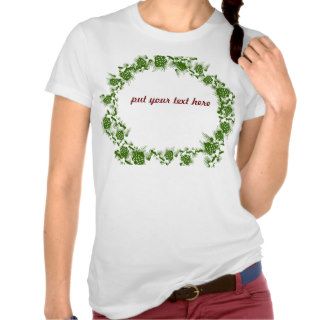 Christmas wreath beer quote shirts