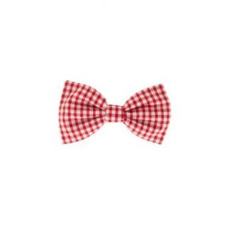 Mrs Bow Tie Men's Vintage Gingham Bow Tie Standard Butterfly Red at  Mens Clothing store: