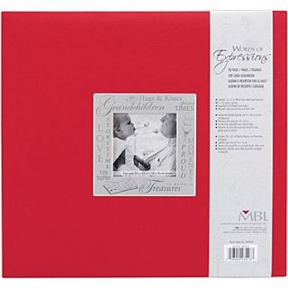 MBI Expressions Postbound Album, 12 x 12, Grandchildren   Red  Make More Happen at