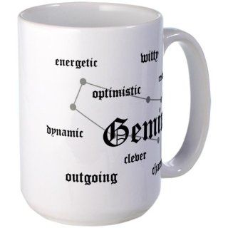 Gemini Large Mug Large Mug by CafePress: Kitchen & Dining