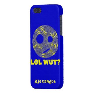 Fun Personalized LOL WUT? Silly Face iPhone 5 Case