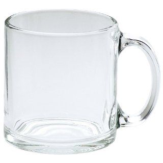 4 Pack   Clear Glass Mug, 13 ounce   Standard Glassware: Kitchen & Dining