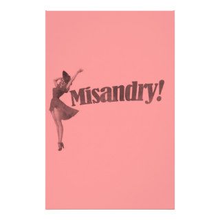 Misandry Graphic Design Stationery Paper