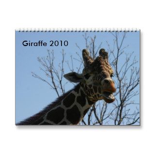 Giraffe 2010 calendars