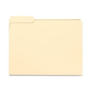 File Folder 1/3 Cut First Position Reinforced Top Tab Letter Manila 100/Box : Electronics