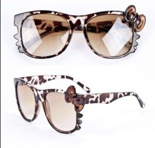Hot Leopard Hello Kitty Bow Tie Sunglasses Fashion must have!: Health & Personal Care