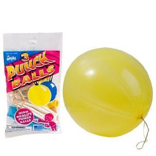 Gayla Educational Products   Punch Balls Assorted Colors Package of 3   Made in USA!   Made and packaged in USA: Toys & Games
