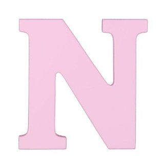 Wooden Letter "N" Color: Pink   Nursery Wall Hangings