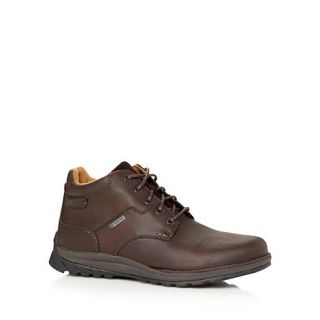 Clarks Wide fit chocolate Sheppy Dry GTX leather walking boots