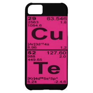 Copper Tellurium "CuTe" Hot Pink Girls Geek Nerdy iPhone 5C Case