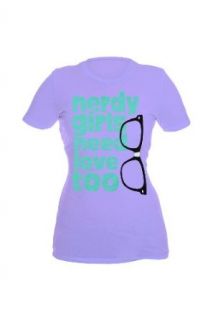 Nerdy Girls Need Love Girls T Shirt Size : Large: Clothing