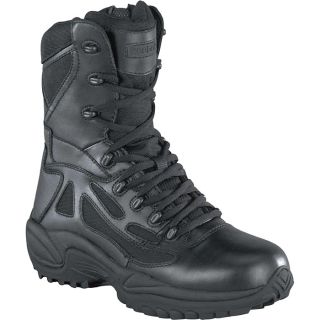 Reebok Rapid Response 6 Inch Waterproof, Insulated Zip Boot   Black, Size 7 1/2,