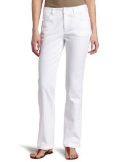 Jones New York Sport Women's Petite Lean Bootcut Jean, White, 12P at  Womens Clothing store: