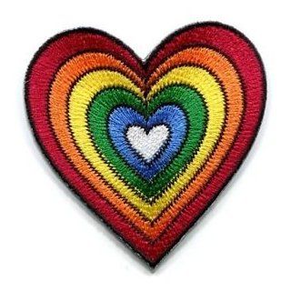 Heart Love Gay Lesbian Pride Rainbow Flag Lgbt Applique Iron on Patch New S 130 Cute Gift to Your Cloth Fast Shipping