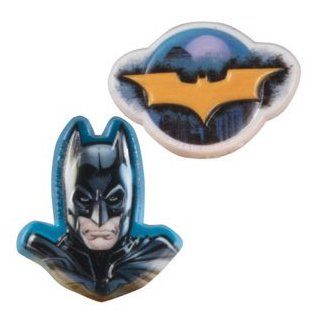 BATMAN Bat Man Dark Knight Rises Movie (12) Cupcake Cake Birthday Party RINGS: Toys & Games