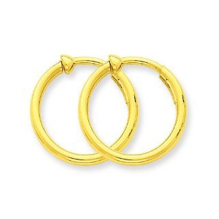 14k Non Pierced Hoop Earrings: Shop4Silver: Jewelry