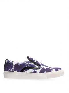 Floral slip on trainers  Mother Of Pearl