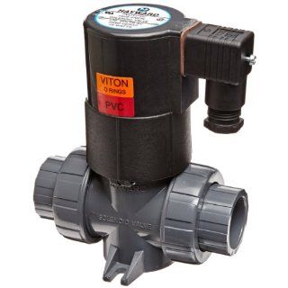 Hayward PVC Solenoid Valve, Normally Close (NC), Non Pressure Differential, FPM Seal, 1": Hydraulic Fittings: Industrial & Scientific
