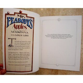 Mr. Peabody's Apples (Puffin Picture Story Books): 1958  Madonna: 9780140569674: Books