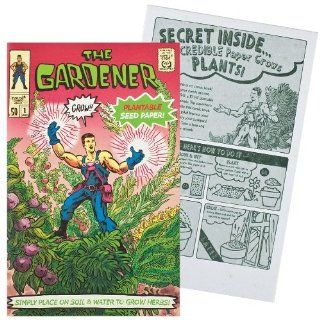 Comic Book Plantable Paper   The Gardener: Toys & Games