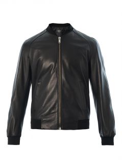 Leather bomber jacket  Alexander McQueen