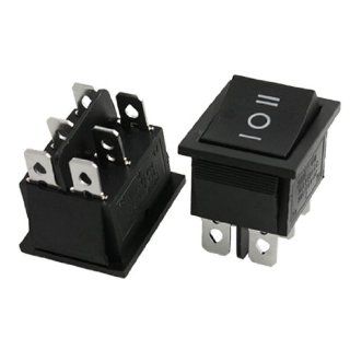 5 pcs x 6 Pin DPDT ON OFF ON 3 Position Boat Rocker Switch 15A/250V 20A/125V AC: Dpdt Toggle Switches: Industrial & Scientific