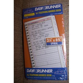 Day Runner A Z Telephone/Address Book, 3 1/4" x 6 3/8". 763 063 : Telephone And Address Books : Office Products