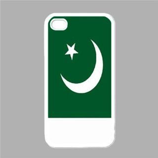 Pakistan Flag White Iphone 4   Iphone 4s Case: Cell Phones & Accessories