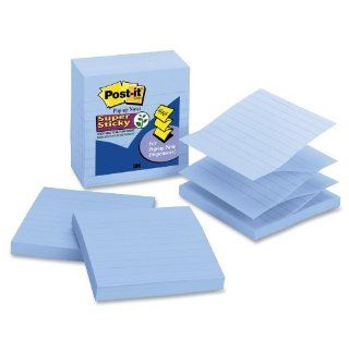 Pop Up Refills, 4 x 4, Lined, Neptune Blue, 5 90 Sheet Pads/Pack Health & Personal Care