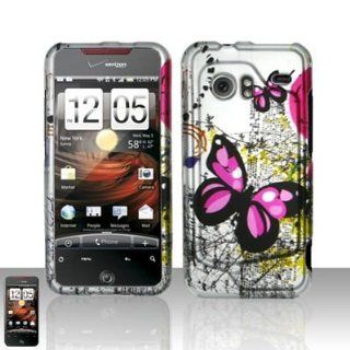 Light silver phone case with beautiful butterfly design that fits onto your HTC Droid Incredible: Everything Else