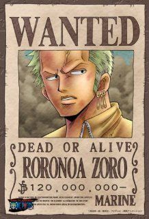One Piece Roronoa Zoro Wanted Poster Puzzle 150 Piece: Toys & Games