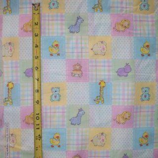 44" Wide Fabric, Patchwork look Print Lil Ones Animal, Fabric By the Yard : Other Products : Everything Else