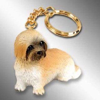 Lhasa Apso, Brown, Sport Cut Tiny Ones Dog Keychains (2 1/2 in): Pet Supplies