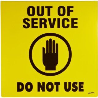 Brady 46890 Prinzing Sign Out Of Service: Industrial Warning Signs: Industrial & Scientific