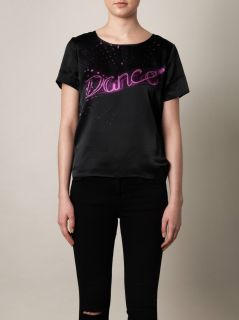 Dance print silk top  Lulu & Co
