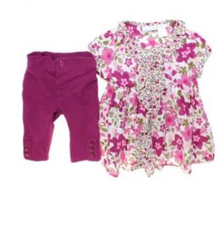 First Impressions Baby Girls Floral Tunic and Legging 2 Piece Set, 3 6 Months: Clothing