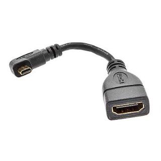 Micro HDMI Male to HDMI Female Adapter Cable for Samsung Galaxy S3 I9300 and Others: Cell Phones & Accessories